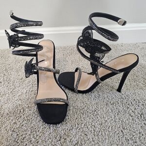 Elegant Black Strappy Heels